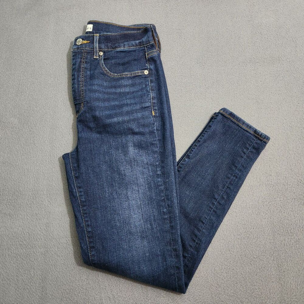 LOFT Jeans Women 4/27 High Rise The Skinny Dark Wash